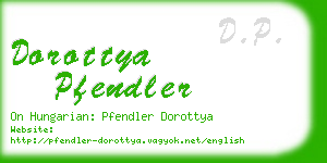 dorottya pfendler business card